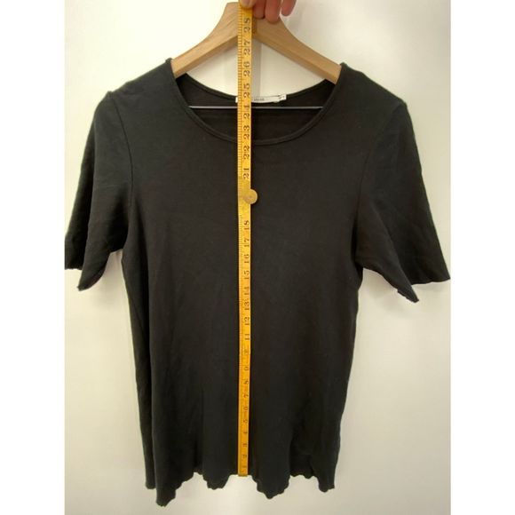 J Brand French Girl Short Sleeve Tee Black - M - Picture 6 of 8